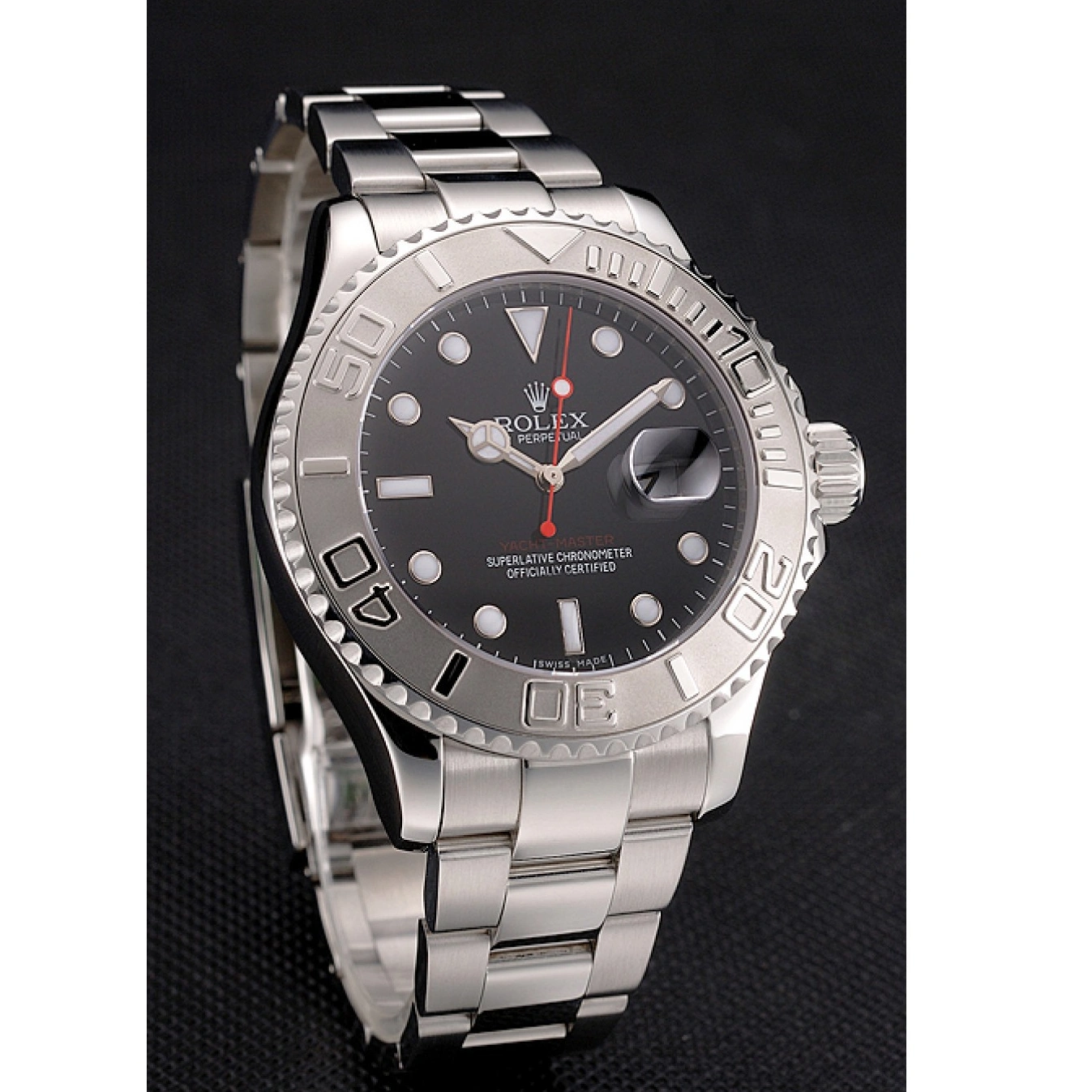 And Black Case Yacht-Master Steel Stainless Dial Rolex Bracelet 1015